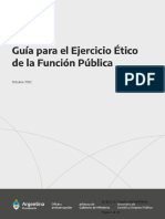 Guía para El EJERCICIO ÉTICO DE LA FUNCIÓN PÚBLICA