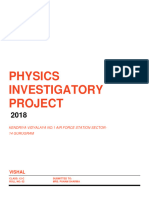 Physics Investigatory Project: Vishal