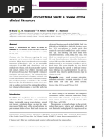 Int Endodontic J - 2020 - Bhuva - The Restoration of Root Filled Teeth A Review of The Clinical Literature