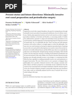 Int Endodontic J - 2022 - Neelakantan - Present Status and Future Directions Minimally Invasive Root Canal Preparation and