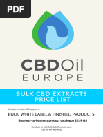 Bulk CBD Extracts Price List 2019 CBD Oil Europe v8.3