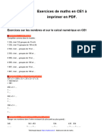 Exercices de Maths en Ce1 A Imprimer en PDF 98