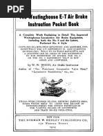 The Westinghouse Air Brake Instruction Pocketbook