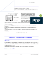 Exercices de Calorimétrie