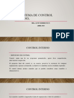 El Sistema de Control Interno