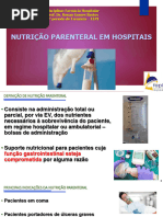 Aula 07 - Nutrição Parenteral em Hospitais