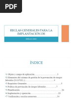 Reglas Generales para La Implantación de OHSAS 18001