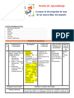 1er Grado Material Día 1 Com Leemos La Descripcion de Una de Las Maravillas Del Mundo Unidad 8 Semana 4