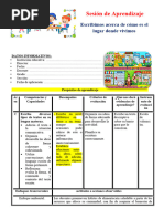 1er Grado Material Día 3 Com Escribimos Acerca de Como Es El Lugar Donde Vivimos Unidad 8 Semana 4