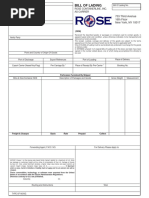 RoseContainerline Bill of Lading 7.28