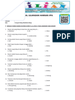 Soal IPA Kelas 2 SD Bab 3 Tempat Hidup Makhluk Hidup Dan Kunci Jawaban