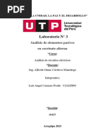 Laboratorio de Corriente Alterna Monofasica Numero 3