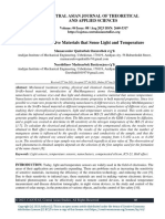 Obtaining Sensitive Materials That Sense Light and Temperature