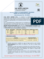 Recruitment - Management Trainees - Based On Gate-2023 Score