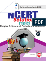 Class 11 Physics Solution For Session (2023-2024) Chapter-6 System of Partical and Rotational Motion