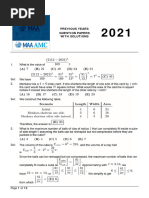 2021 Amc - Previous QP