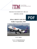 Fedex Corporation, 2015: Final Group Case Study