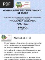 Ejemplo de Progrmas Sociales Prosol