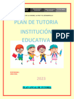 Plan de Tutoria 2023