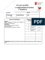 7° Evaluación Comprensión de Lectura Noviembre