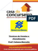 Apostila Bancodobrasil 2015 Tecnicasdevendas Atendimento Tatianamarcello