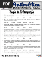 ARITMÉTICA - Regla de 3 Compuesta