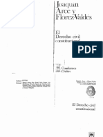 Joaquin Arce y Florez-Valdez. El Derecho Civil Constitucional