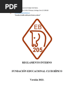 Reglamento Interno Club Hípico 2023. F