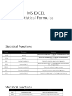 Lecture 13 Statistical Functions