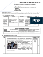 Actividad de Aprendizaje #05: Iii. Aprendizajes Esperados