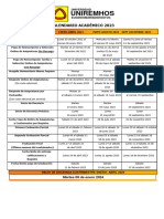 Calendario Acadeimico Uniremhos 2023