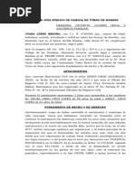 Demanda de Divorcio Oficial