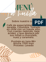 Menu La Huella