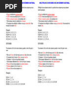 Multiplos e Divisores de Um Número Natural