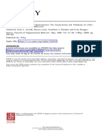 The Empowering Leadership Questionnaire: The Construction and Validation of A New Scale For Measuring Leader Behaviors