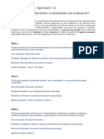 MF1445. Actividad 3. Tema 1. Apartado 1.5. Identificar Las Diferentes Modalidades de Evaluación