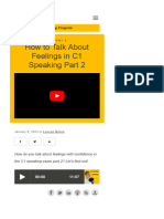 How To Talk About Feelings in C1 Speaking Part 2 - Get Ready For Success