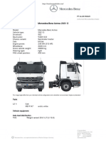 Mercedes Benz Actros 2031 S Specifications