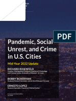 Pandemic, Social Unrest, and Crime in U.S. Cities-June 2022 Update