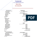 Standard Balance Sheet