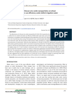 Foliar Application of Chitosan Zinc Oxide Nanoparticles On Wheat Productivity and Water Use Efficiency Under Deficit Irrig en