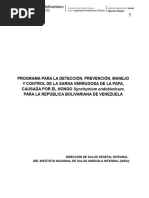 Control y Prevencio Verruga en Papa