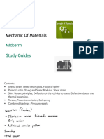 Mechanic of Materials Midterm Guide