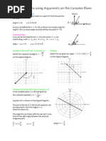 Loci Definitions Using Arguments On The Complex Plane