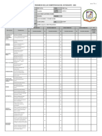 Informe de Progreso de Las Competencias Del Estudiante - 2023