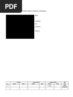 MS For Public Address System Installation