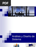 Análisis y Diseño de Sistema