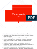 Combinatoria - CLASE 1