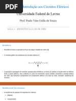 Aula 2 - Resistência e Lei de Ohm