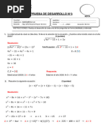 RESOLUCIÓN Del Modelo de Prueba de Desarrollo 3